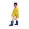 OEM पॉलिएस्टर रेनकोट, साफ़ बच्चों के पीले रेनकोट 500 * 800 मिमी