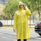 पुन: प्रयोज्य फैशन ईवा पारदर्शी कस्टम प्लास्टिक वर्षा कोट निविड़ अंधकार पीला रेनकोट