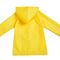 हुड के साथ पीला पु वाटरप्रूफ किड्स रेनकोट सांस लेने योग्य OEM उपलब्ध है